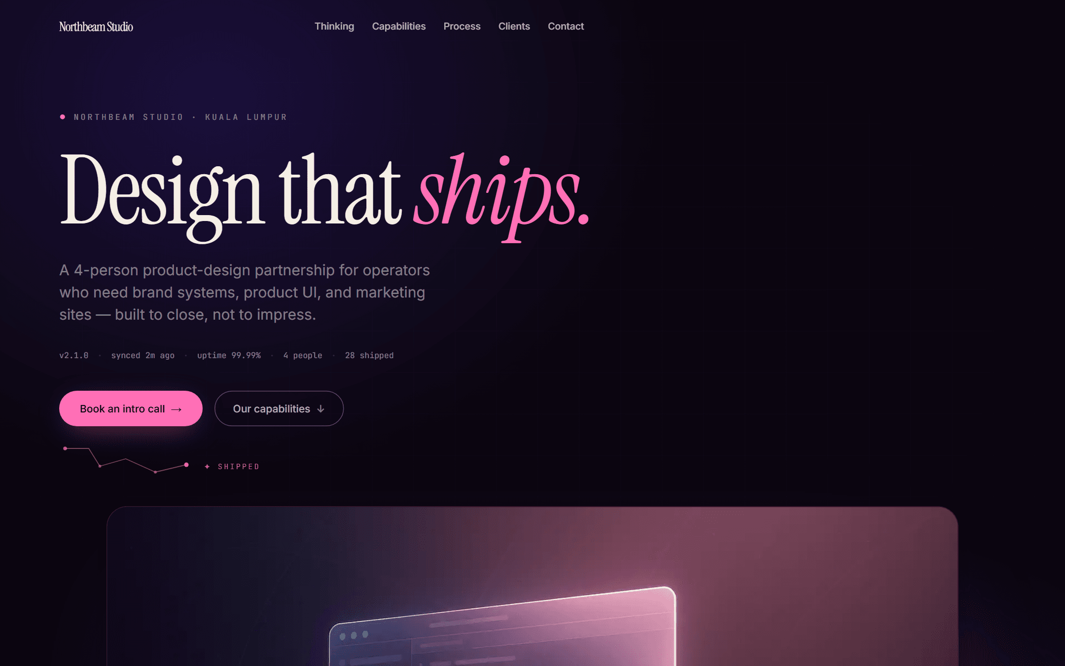 Lumen template — live site preview